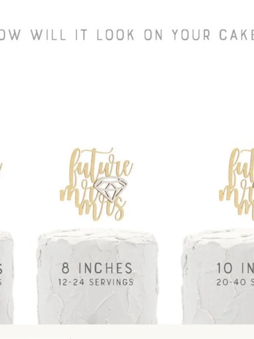 Future Mr. & Mrs. Cake Topper - Engagement